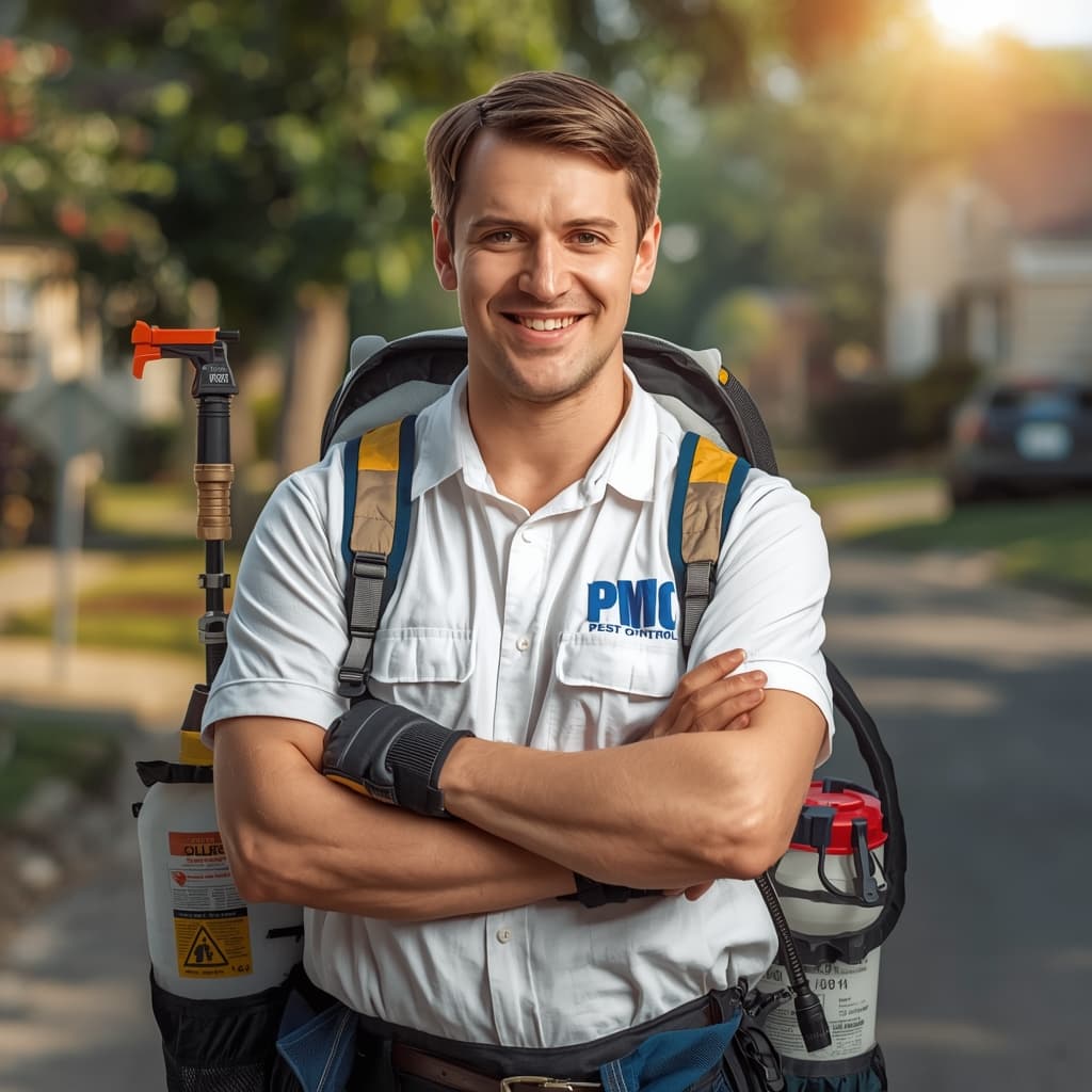 Licensed Green Man trusted pest control technician serving Crown Heights Brooklyn